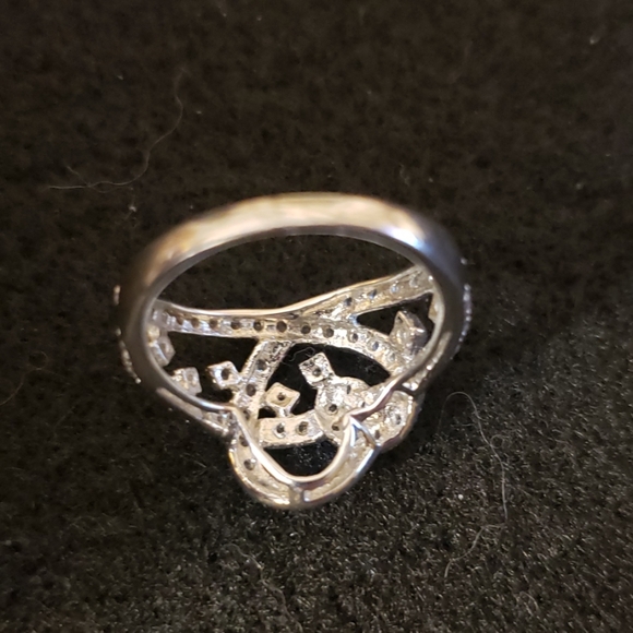 925 Sterling silver cubic zirconia ring - Picture 7 of 7